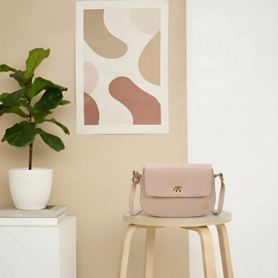 Women Beige Sling Bag