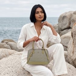 Women Green Satchel Bag