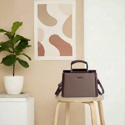 Women Brown Satchel Bag