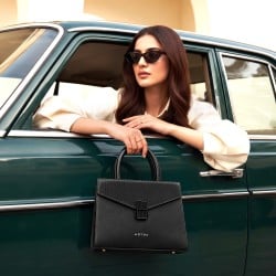 Women Black Satchel Bag