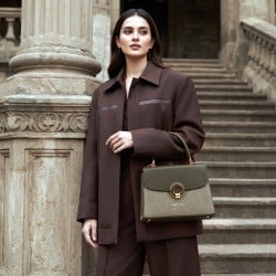 Women Green Satchel Bag