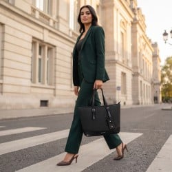 Women Black Tote Bag