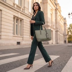 Women Green Tote Bag