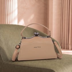 Women Khaki Satchel Bag