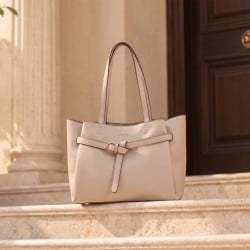 Women Beige Satchel Bag