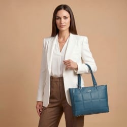 Women Blue Tote Bag