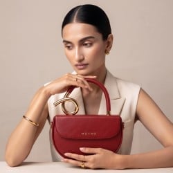 Women Maroon Evening Bag