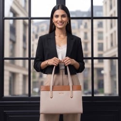 Women Beige Shoulder Bag