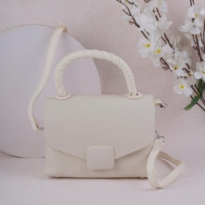 Women Off-white Sling Bag