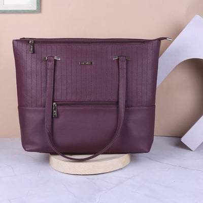 Women Maroon Tote Bag