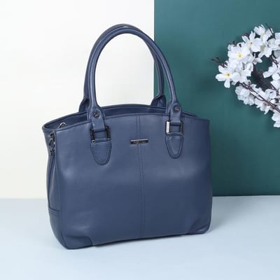 Women Blue-navy Satchel Bag
