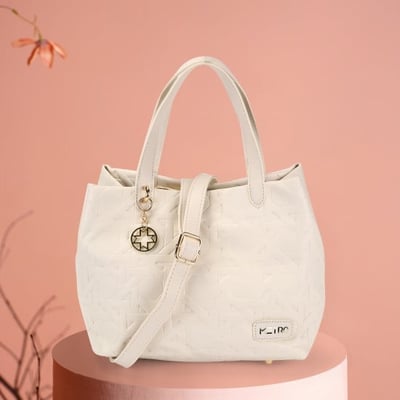Women Off-white Satchel Bag