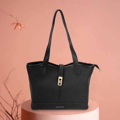 Women Black Tote Bag