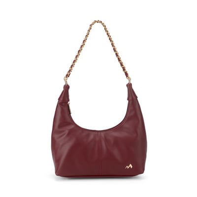 Women Maroon Hobo Bag
