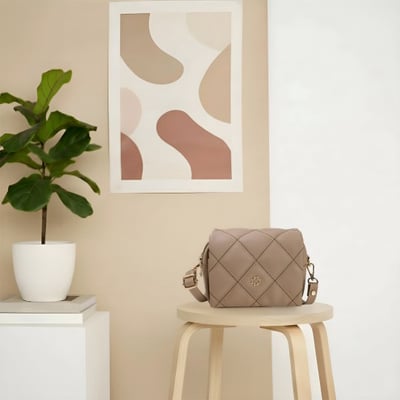 Women Beige Sling Bag