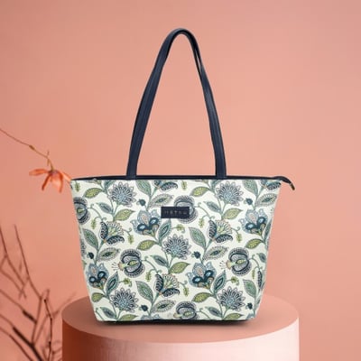 Women Blue Tote Bag