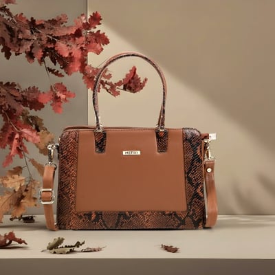 Women Tan Satchel Bag