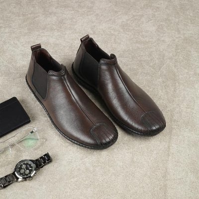 Men Brown Casual Boots