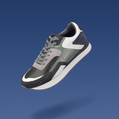 Men Green Sports Walking Shoes