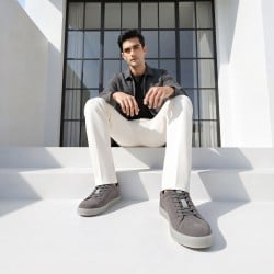 Men Grey Casual Sneakers