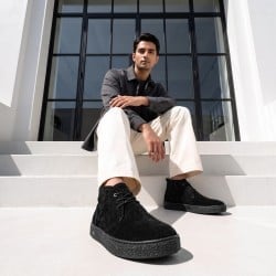 Men Black Casual Boots