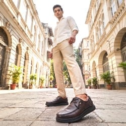 Men Brown Casual Lace Up