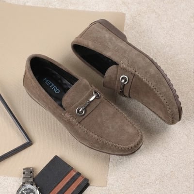 Men Khaki Casual Loafers