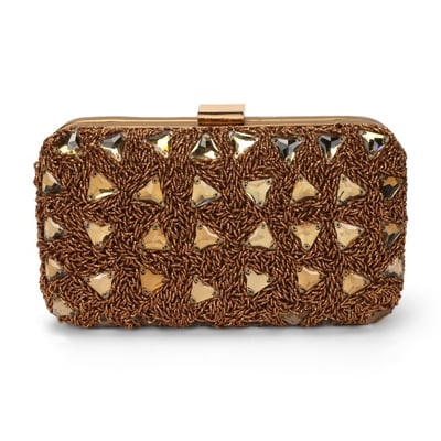 Women Antic-gold Evening Bag