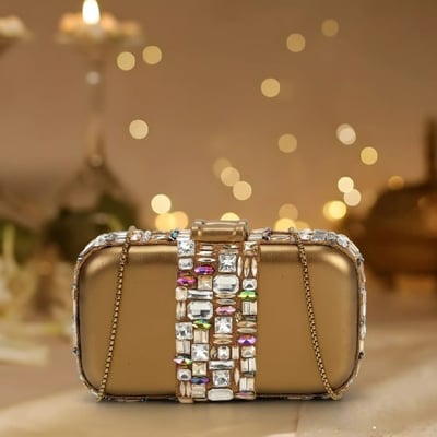 Women Antic-gold Evening Bag