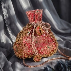 Women Red Potlis