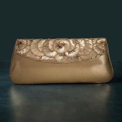 Women Gold Clutch