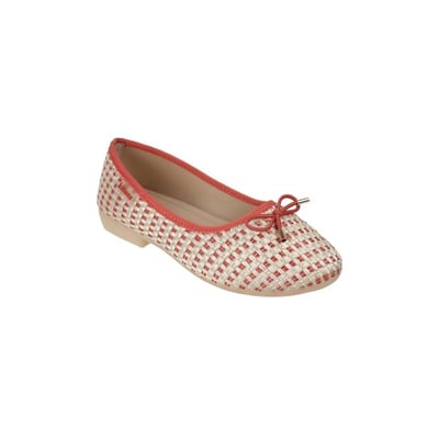 Girls Red Casual Ballerinas