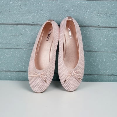Girls Rose-gold Casual Ballerinas