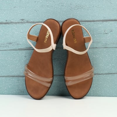 Girls Beige Casual Sandals