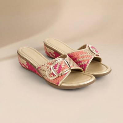 Women Gold Casual Slip Ons