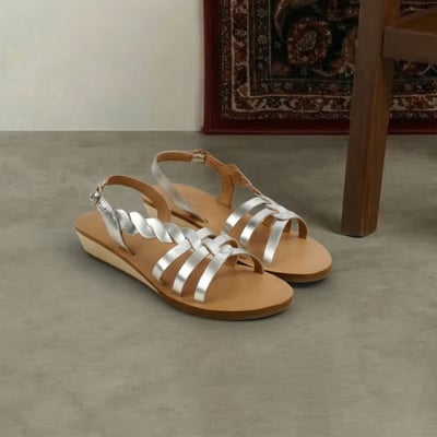 Women Silver Casual Sandals