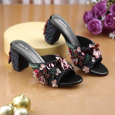 Women Black Casual Slip Ons