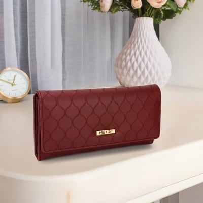 Women Maroon Wallet