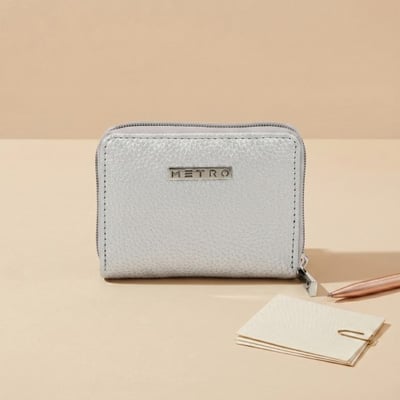 Women Silver Wallet