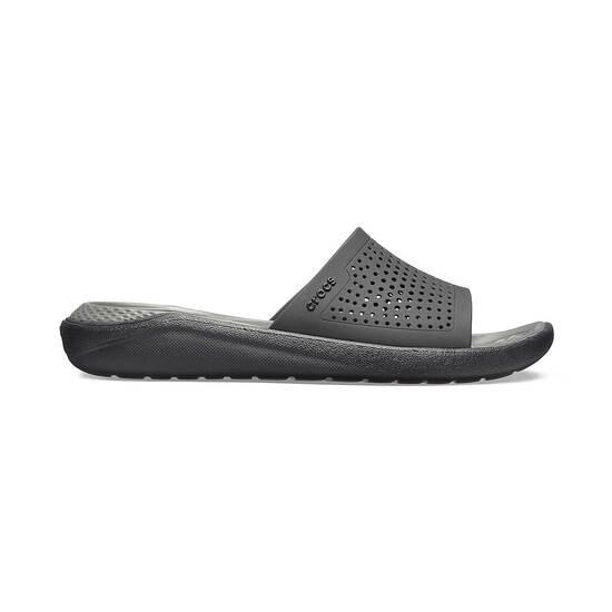 Men Black-Slate Grey Casual Slip Ons