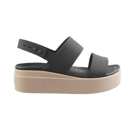 Women Black/Mushroom Casual Sandals