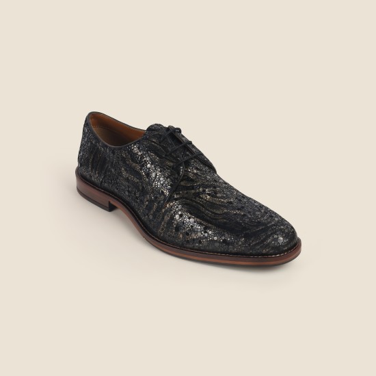 Men Black-Multi Party Lace Up