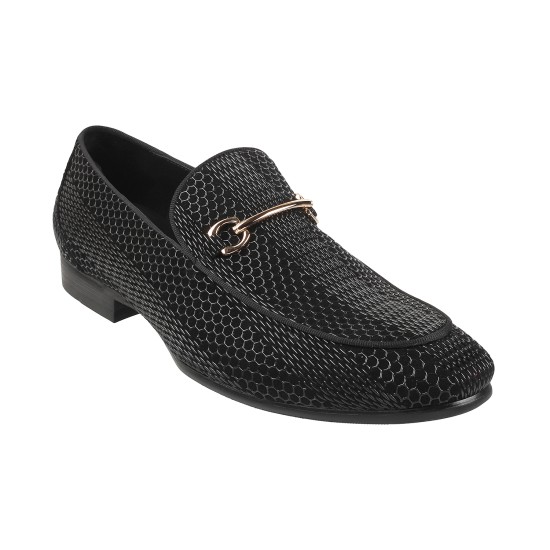 Men Black Party Moccasin