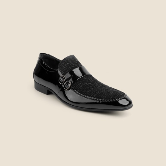 Men Black Party Moccasin