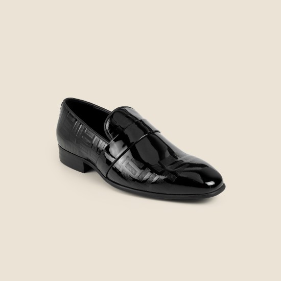 Men Black Party Moccasin