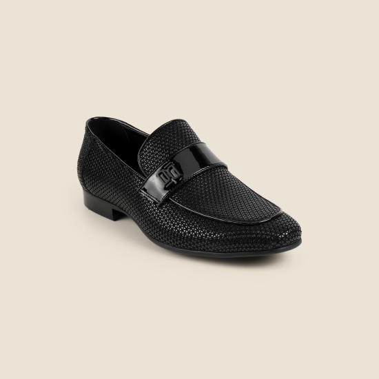 Men Black Party Moccasin