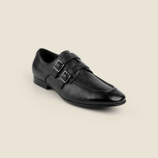 Men Black Formal Monk