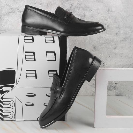Men Black Formal Moccasin