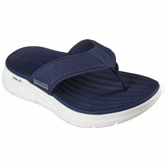 Men Navy-Blue Casual Slippers