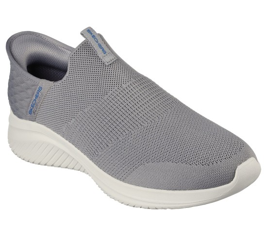 Men Grey Sports Walking Shoes